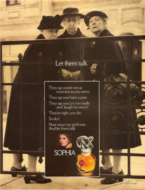 old ladies sophia by coty 1985 ad ebay