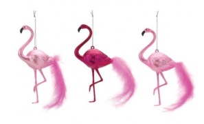 Flamingo decorations, £10